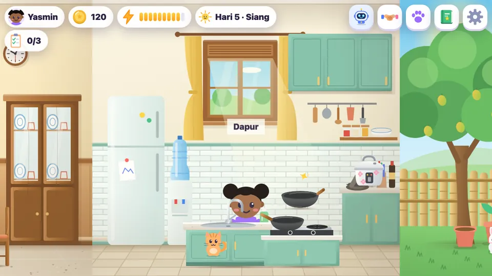 Dapur di rumah The Seven Doors