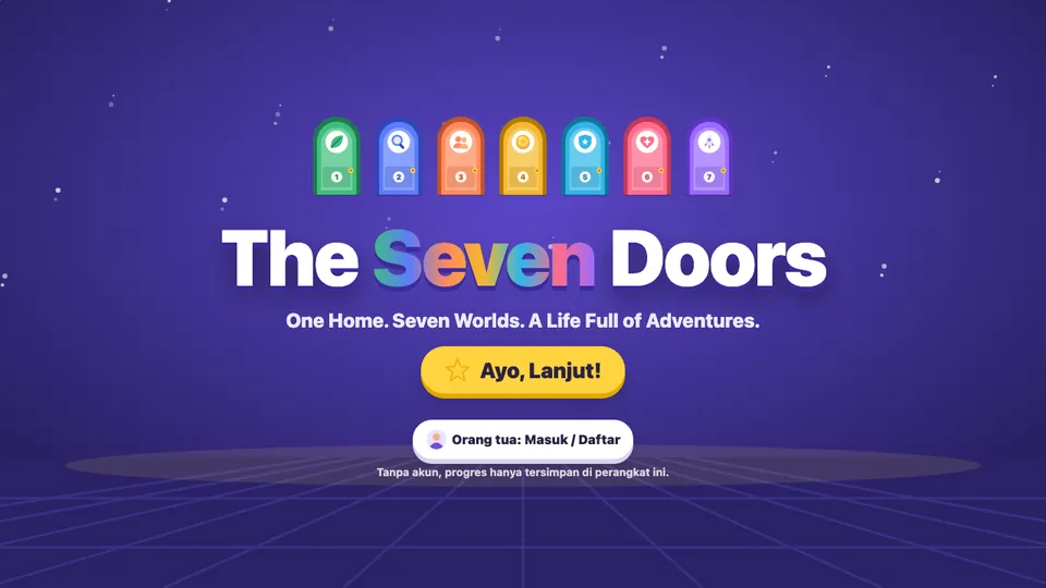 Layar judul The Seven Doors